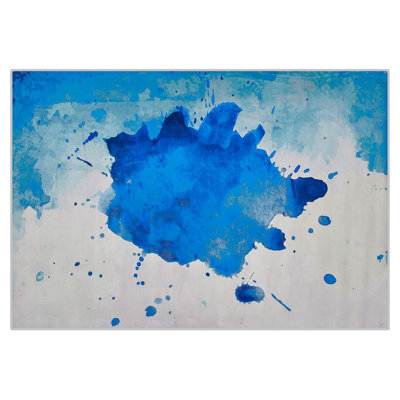 B&Q -   Rug Odalar Blue 140 X 200 Cm