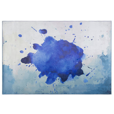 B&Q -   Rug Odalar Blue 160 X 230 Cm