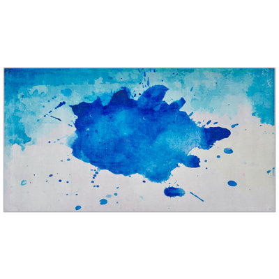 B&Q -   Rug Odalar Blue 80 X 150 Cm