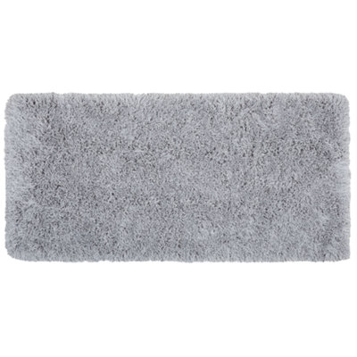 B&Q -  Shaggygy Rug Cide Light Grey 80 X 150 Cm