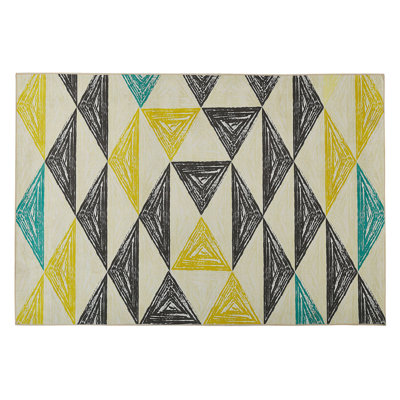 B&Q -   Rug Kalen Grey 140 X 200 Cm