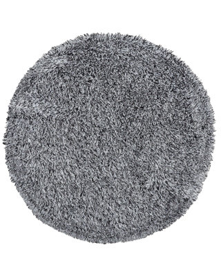 B&Q -  Shaggygy Rug Cide Black/ White 140 Cm