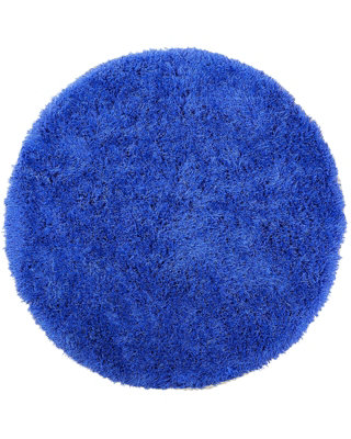 B&Q -   Shaggygy Rug Cide Blue 140 Cm