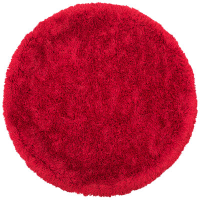 B&Q -   Shaggygy Rug Cide Red 140 Cm
