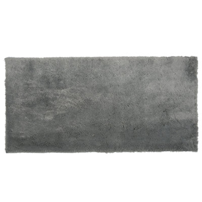 B&Q -  Shaggygy Rug Evren Light Grey 80 X 150 Cm