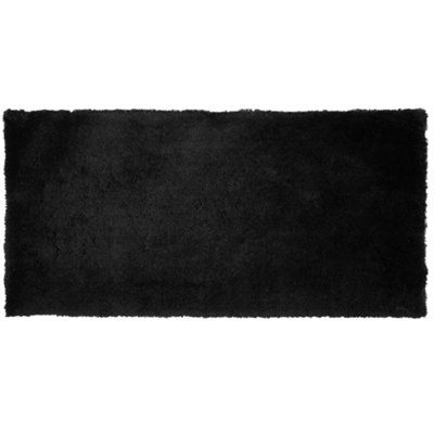 B&Q -  Shaggygy Rug Evren Black 80 X 150 Cm