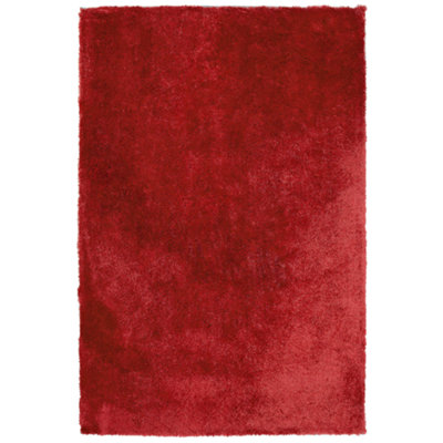 B&Q -  Shaggygy Rug Evren Red 200 X 300 Cm