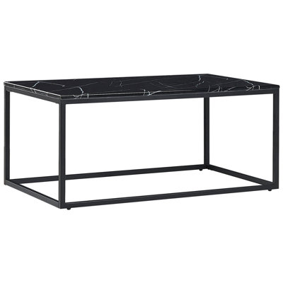 Beliani Coffee Table Delano Black Marble from B&Q
