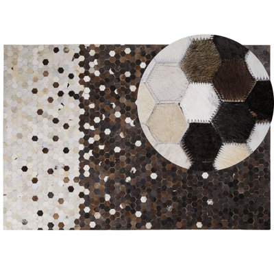 B&Q -  Rug Eyim Brown 160 X 230 Cm Leather
