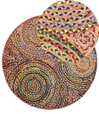 B&Q -  Rug Yenice Multicolour 140 Cm Jute