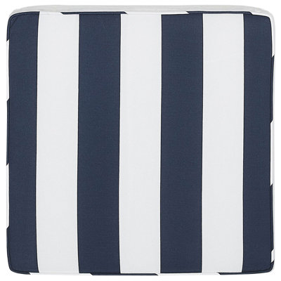 Beliani Garden Chair Cushion Sassari 46 X 46 Cm Navy Blue