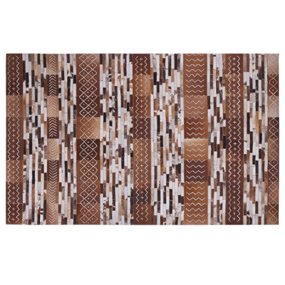 B&Q -  Rug Herekli Brown 160 X 230 Cm Leather