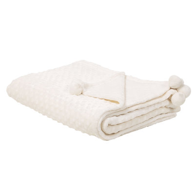 Beliani Blanket Samur 150 X 200 Cm Off-White from B&Q