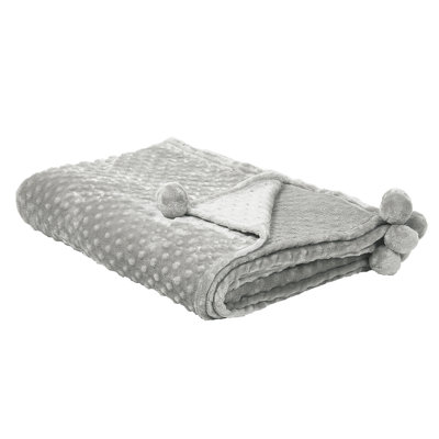 Beliani Blanket Samur 200 X 220 Cm Light Grey from B&Q
