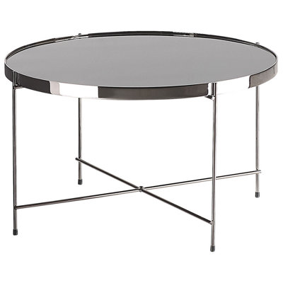 B&Q -  Coffee Table Lucea Tempered Glass Silver