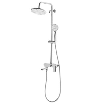 Beliani Mixer Shower Set With Rainshower Gurara Silver from B&Q