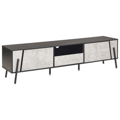Beliani Tv Stand Blackpool Grey Concrete Effect from B&Q