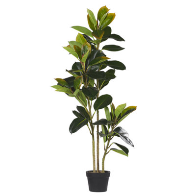 Beliani Artificial Plant Ficus Elastica 134 Cm Green from B&Q