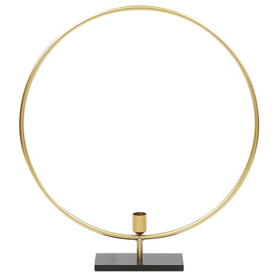 B&Q -  Candle Holder Seram Metal 45 Cm Gold