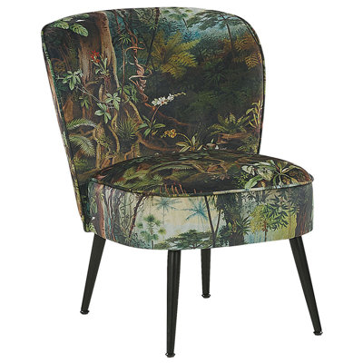 Beliani Armchair Voss Fabric Dark Green from B&Q