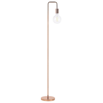 B&Q -  Floor Lamp Savena Metal Copper