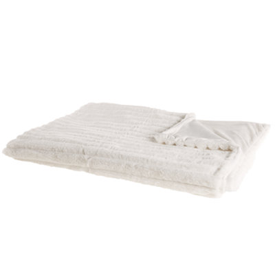 Beliani Blanket Abteh 150 X 200 Cm White from B&Q