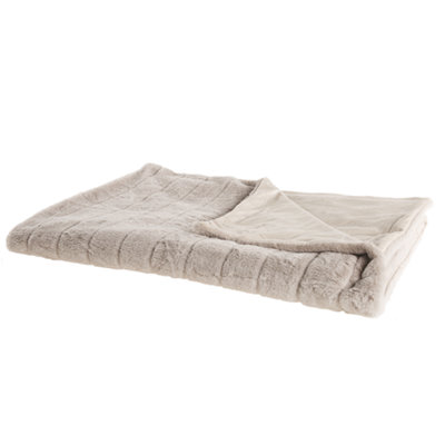 Beliani Blanket Labyar 150 X 200 Cm Beige from B&Q