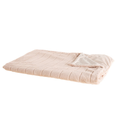 Beliani Blanket Smahra 150 X 200 Cm Pink from B&Q