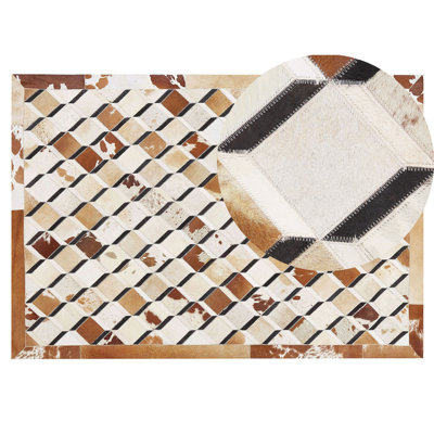 B&Q -  Rug Serinova Brown 140 X 200 Cm Leather