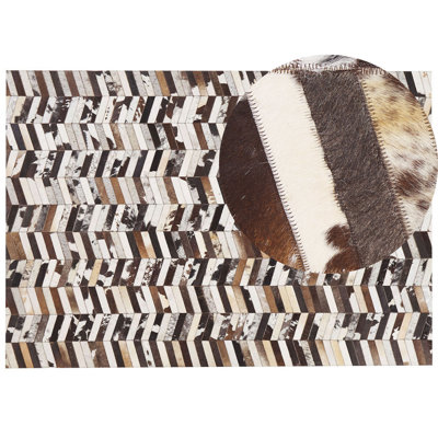 B&Q -  Rug Akyele Brown 160 X 230 Cm Leather