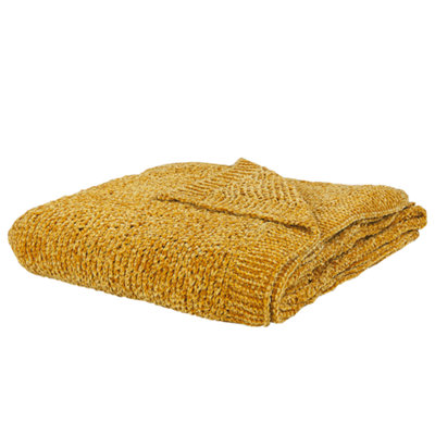 Beliani Blanket Elova 150 X 200 Cm Mustard from B&Q