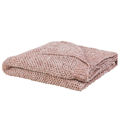 Beliani Blanket Elova 150 X 200 Cm Pink from B&Q