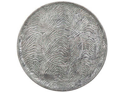 B&Q -  Decorative Tray Kitnos Metal Silver