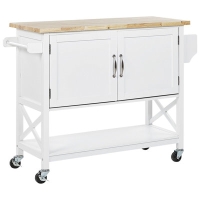 B&Q -   Kitchen Trolley Mele White