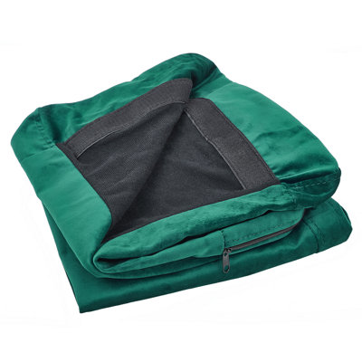 B&Q -  Armchair Cover Bernes Velvet Green