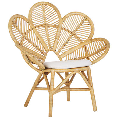 B&Q -  Peacock Chair Florentine Rattan Natural