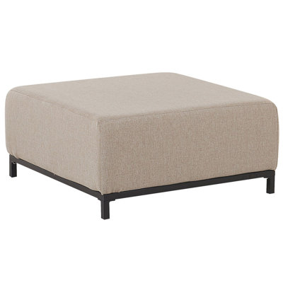 Beliani  Ottoman Rovigo Fabric Beige from B&Q