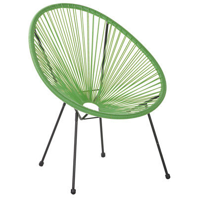 Beliani Garden Chair Acapulco Ii Pe Rattan Green from B&Q