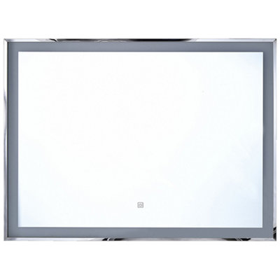 B&Q -  Led Bathroom Mirror Argens 90 Cm 70 Cm Silver