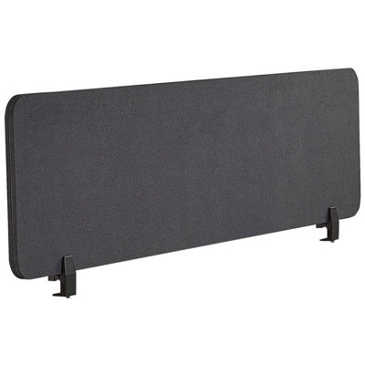 B&Q -   Desk Screen Wally Dark Grey