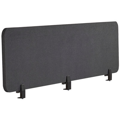 B&Q -   Desk Screen Wally Dark Grey