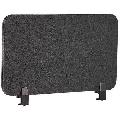 B&Q -   Desk Screen Wally Dark Grey