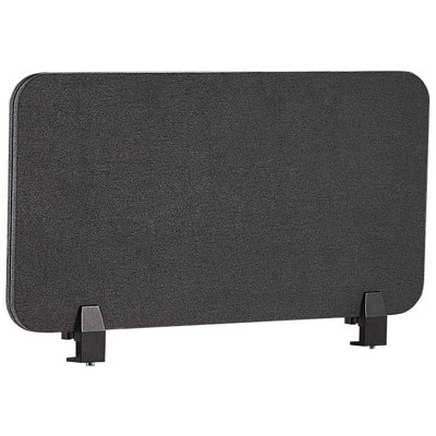 B&Q -   Desk Screen Wally Dark Grey