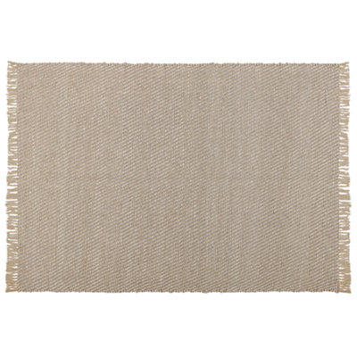 B&Q -  Rug Aladag Beige 140 X 200 Cm Jute
