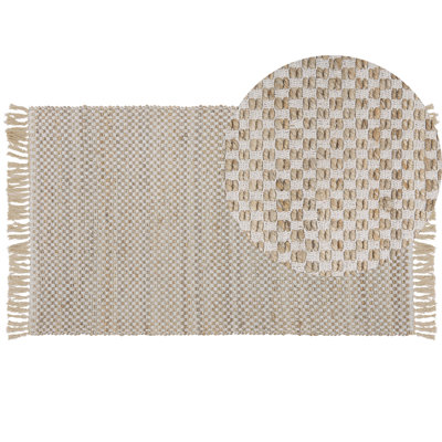 B&Q -  Rug Zerdali Beige 80 X 150 Cm Jute