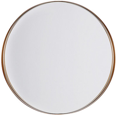 B&Q -  Wall Mirror Piney 40 Cm 40 Cm Metal Copper