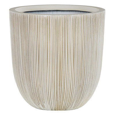 Beliani  Plant Pot Chios 37 Cm Beige from B&Q
