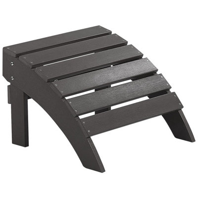 Beliani Garden Footstool Adirondack Dark Grey from B&Q
