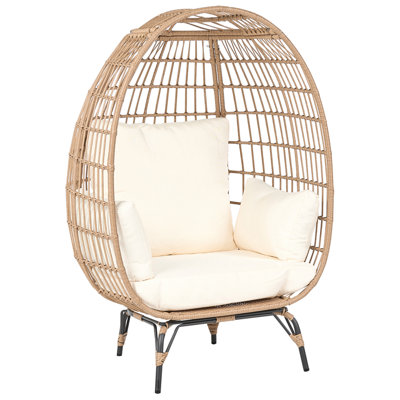 B&Q -  Garden Chair Veroli Pe Rattan Beige
