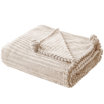 Beliani Blanket Kaweri 150 X 200 Cm Beige from B&Q